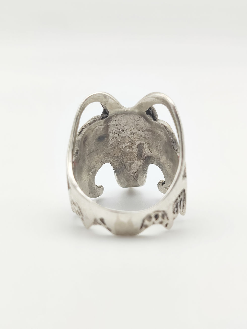 Thumbnail: 925 Sterling Silver Demon Skull Ring