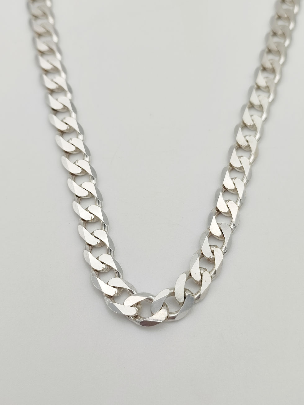 Vintage 925 Sterling Silver Curb Link Necklace