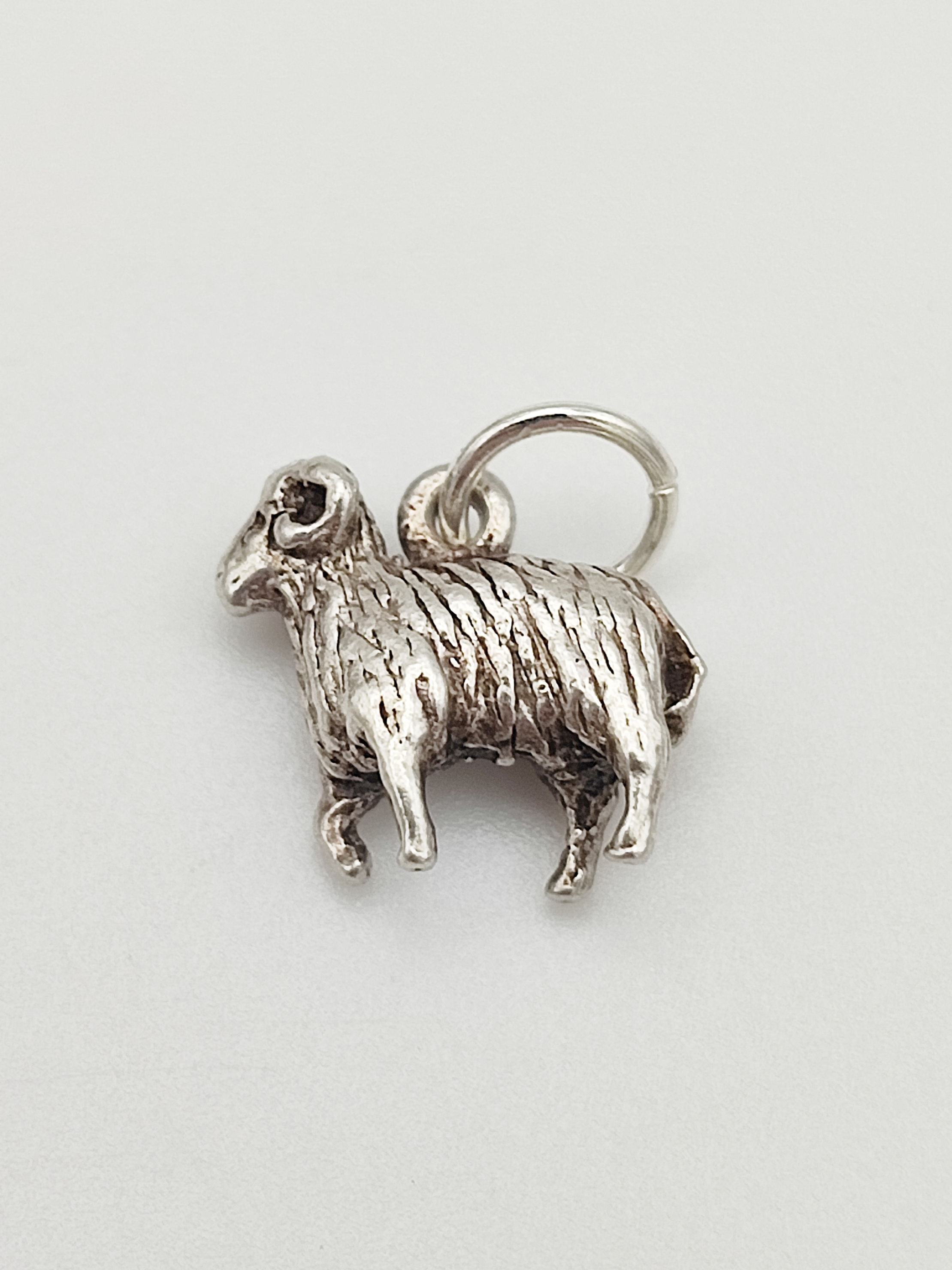 Vintage 925 Sterling Silver Ram Sheep Charm 