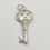 Thumbnail: Vintage 925 Sterling Silver 18 Key Charm.