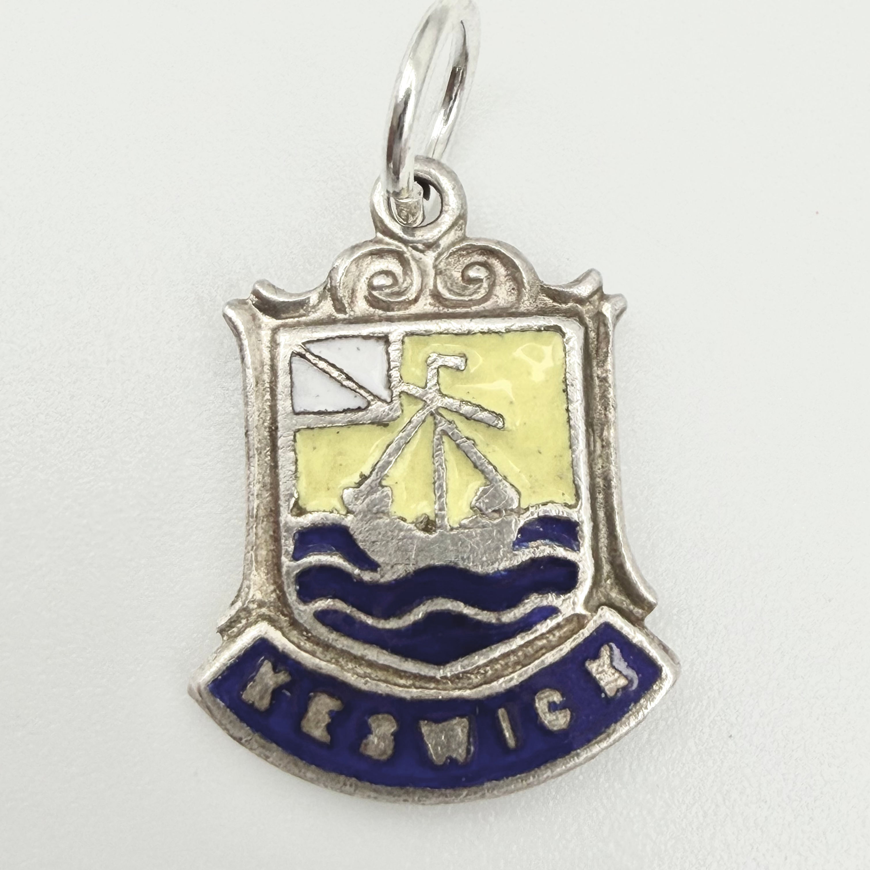 Vintage 925 Sterling Silver Keswick Travel Charm