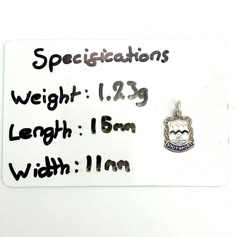 Thumbnail: Vintage 925 Sterling Silver Southport Charm 