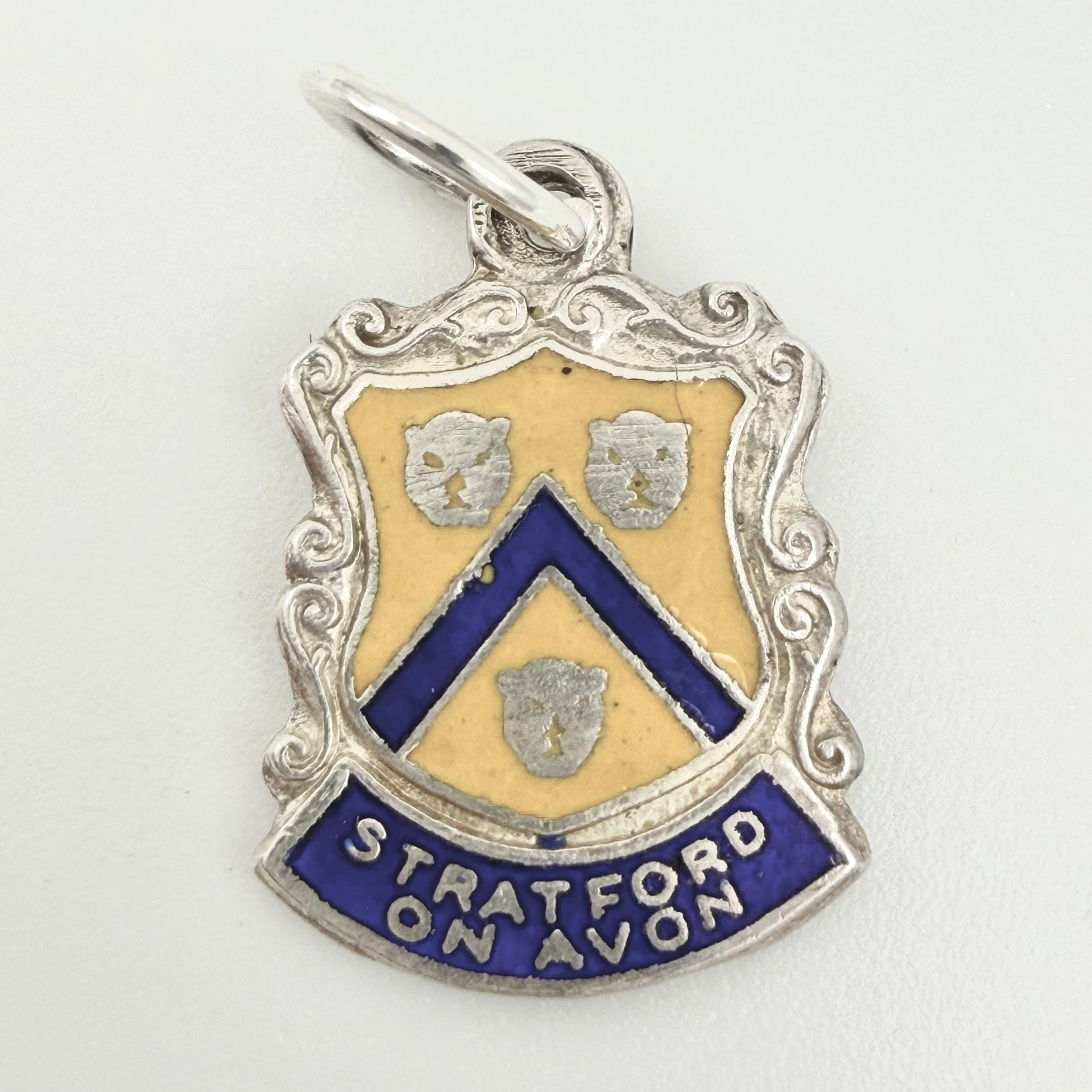 Vintage 925 Sterling Silver Stratford-Upon-Avon Travel Charm 