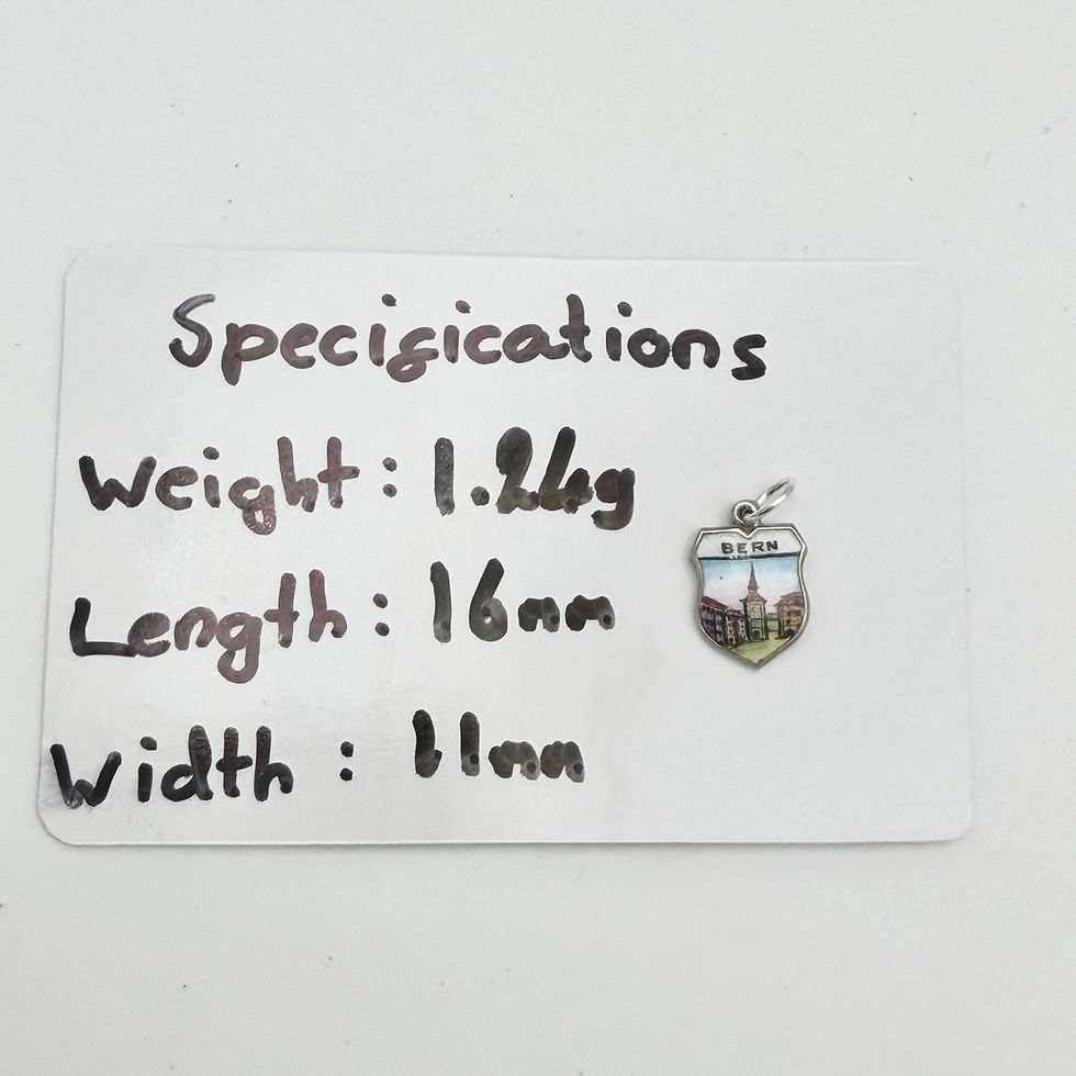 Thumbnail: Vintage 800 Silver Bern Travel Charm 