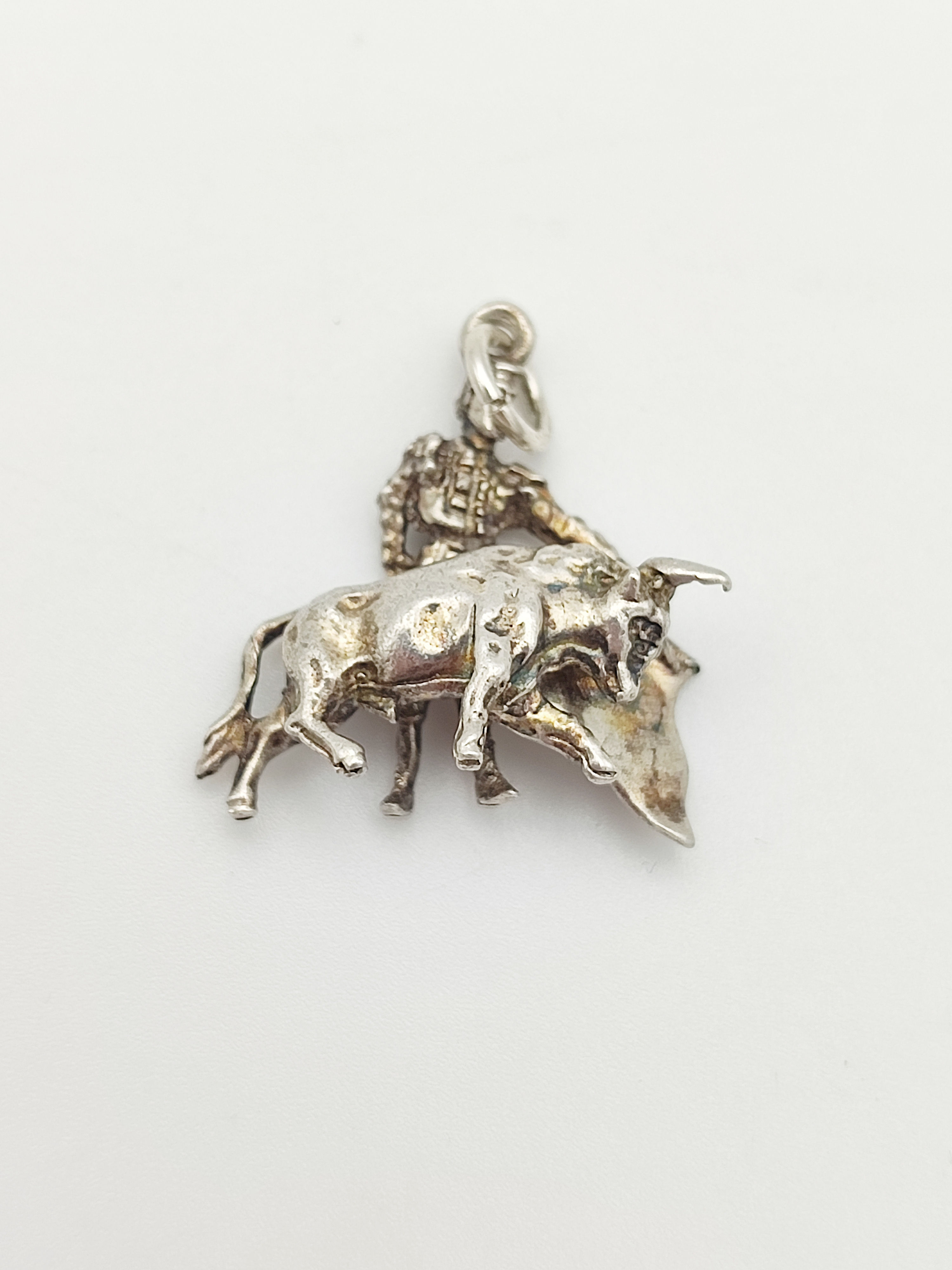 Vintage 925 Sterling Silver Matador Charm 