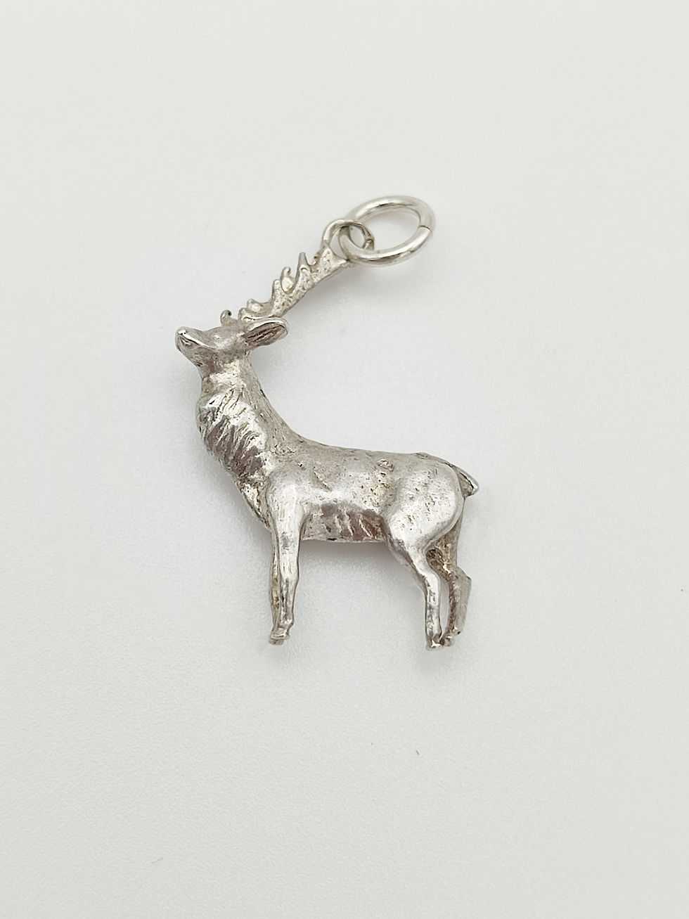 Vintage 925 Sterling Silver Stag Charm