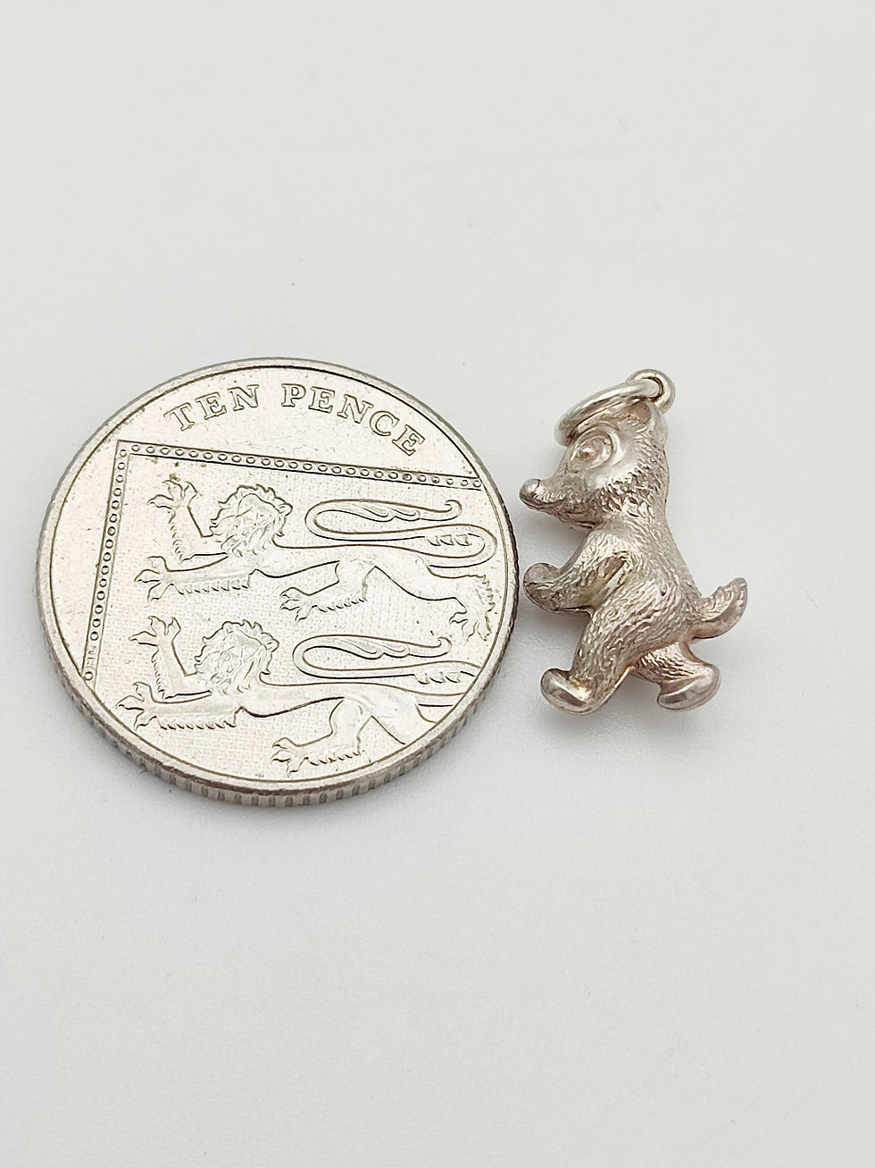 Thumbnail: Vintage 925 Sterling Silver Teddy Bear Charm 