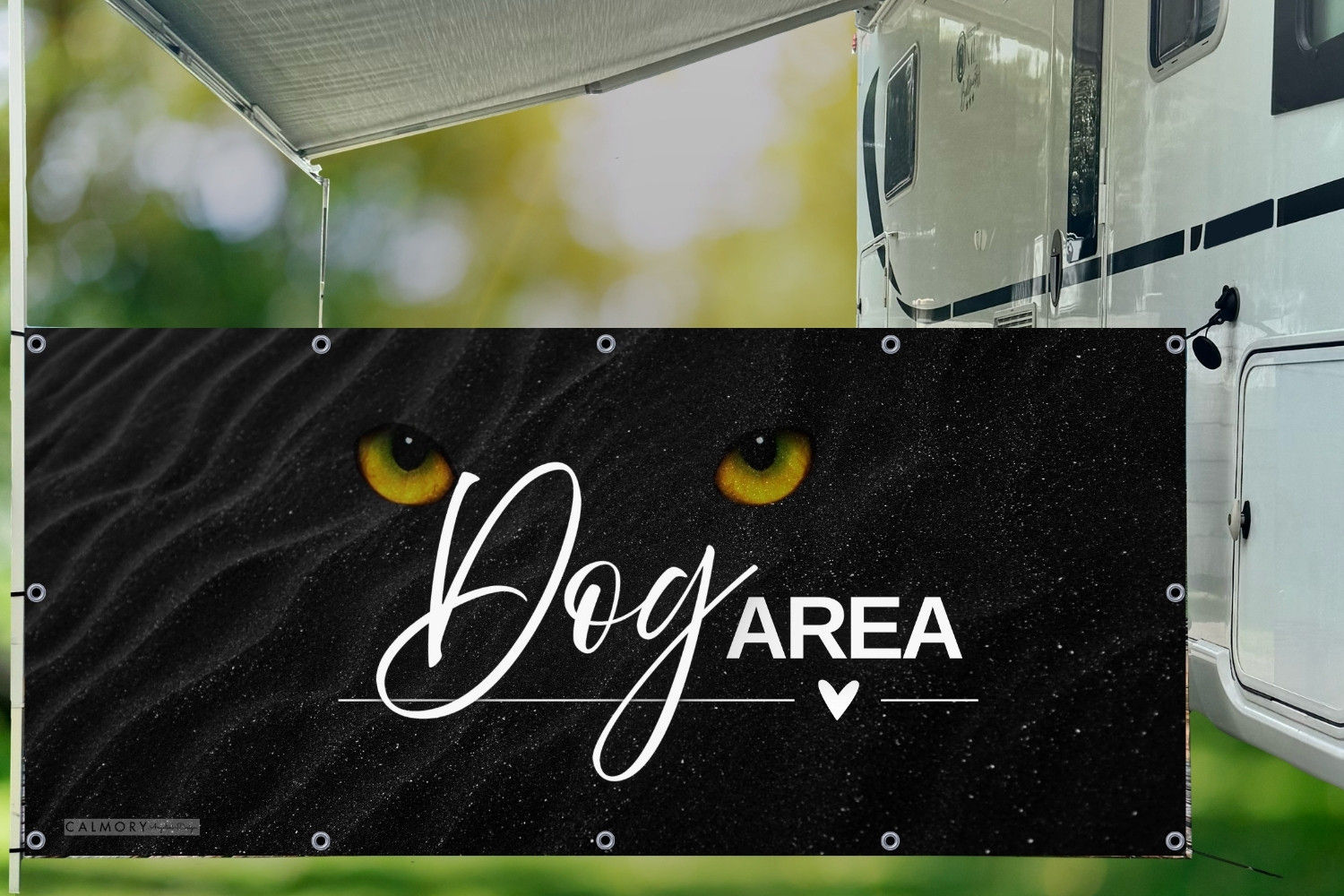 DOG AREA Banner leuchtende Augen