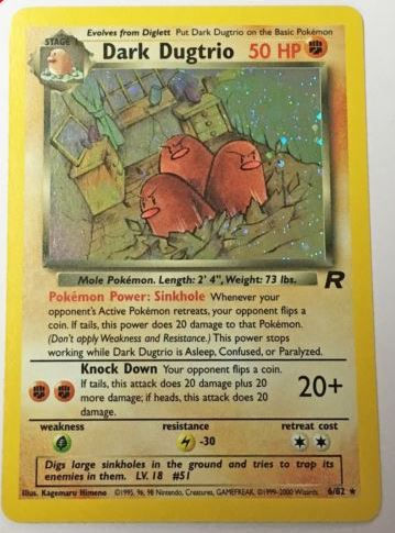 Thumbnail: Pokemon Team Rocket 1999 Holo Cards