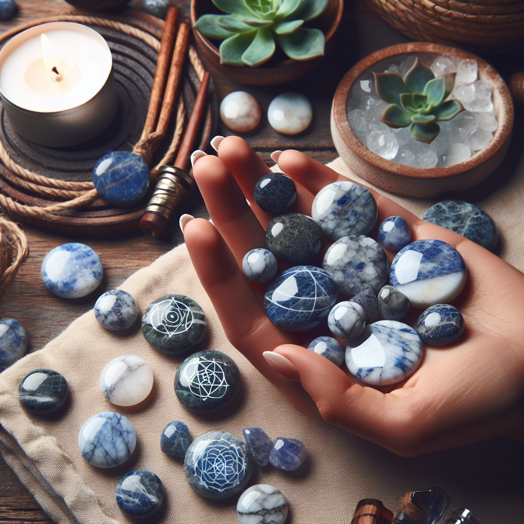 Blue and White Sodalite