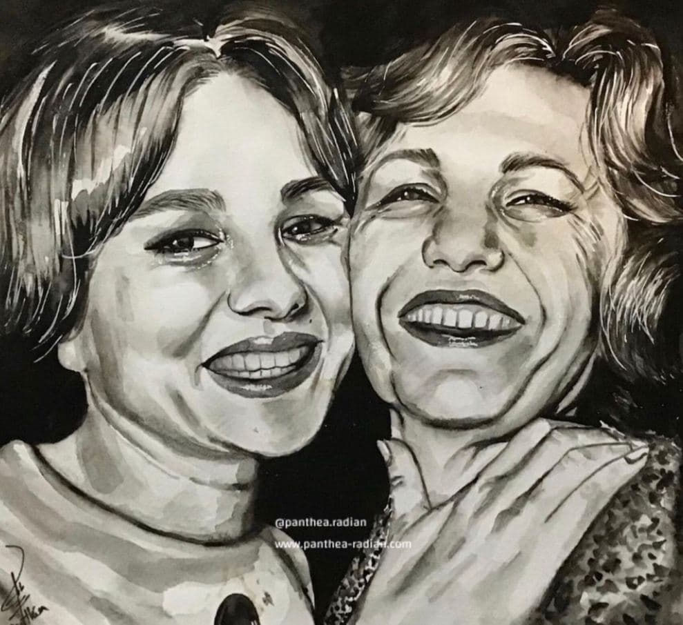 Farah Diba and Her Mother