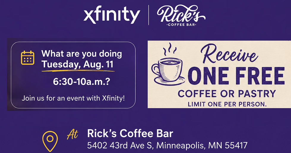 Rick's Coffee Bar / Pick Up the Tab Event