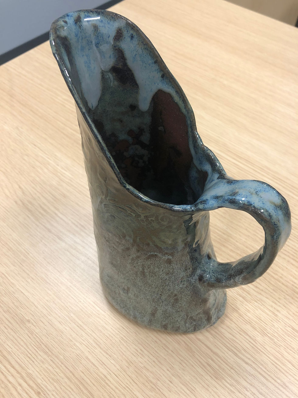 Thumbnail: Robin's Egg Floating Blue Pitcher