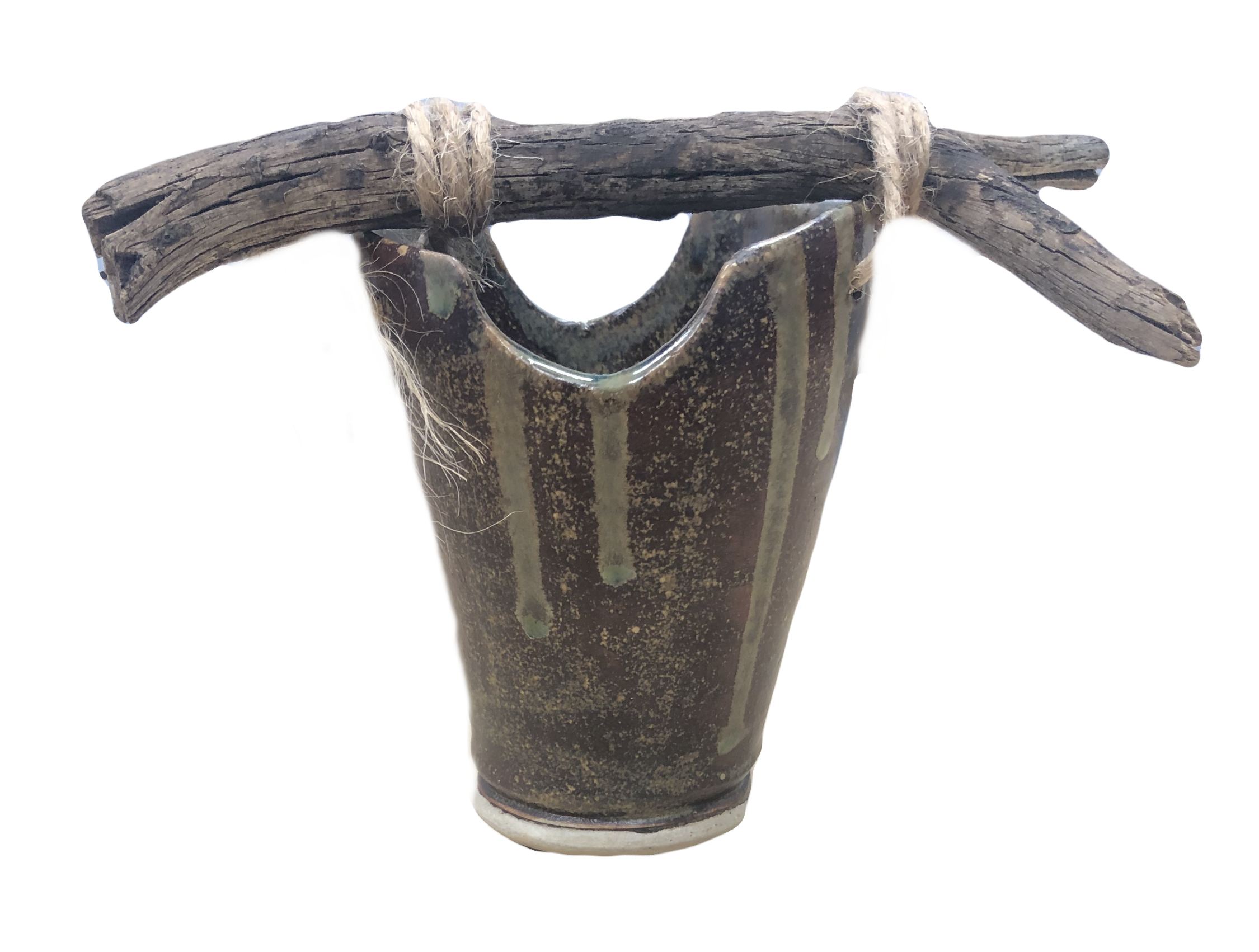 Brown with Wood Handle Frier Tuck