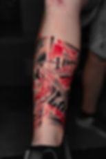 Trash Polka tattoo by Oriana Tattoo Miami