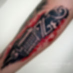 Trash Polka tattoo by Oriana Tattoo Miami