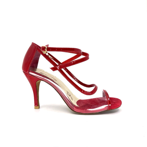 Queeny Red Si-Thru | adornosshoes