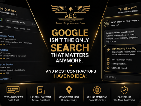 Most contractors are still fighting for Google rankings.Meanwhile, their next customer is asking AI who to trust.If you’re not part of that answer, you’re invisible.