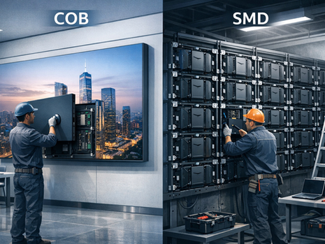 COB vs SMD LED Display Installation: Key Differences, Advantages, and Selection Guide