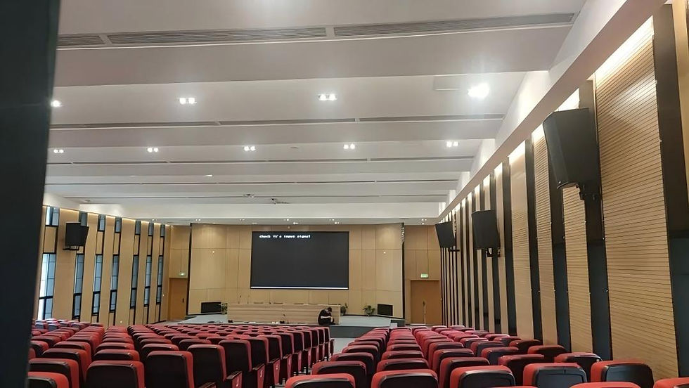 Auditorium equipped with LED wall for conferences