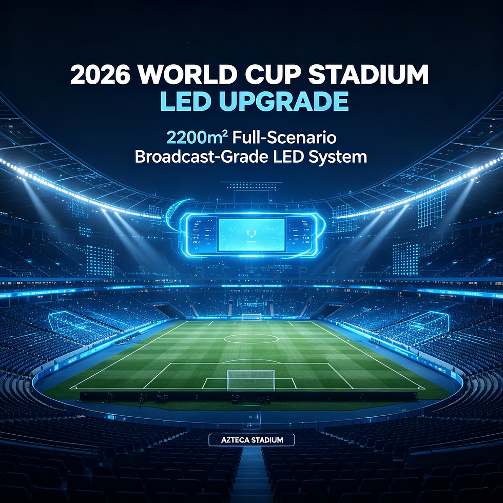 Leyard 2200㎡ Full-Scenario LED Display System for Azteca Stadium, 2026 FIFA World Cup