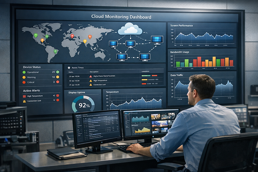 LED Display Cloud Monitoring Platform: Real-Time Network Dashboard