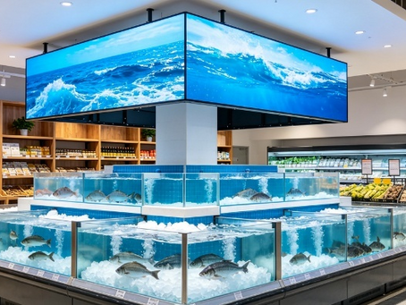 Complete Guide to Waterproof LED Displays for Supermarket Seafood Areas