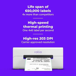 Rollo Wireless Thermal Label Printer Key Features