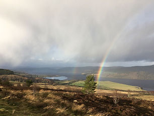 Kile of Sutherland from Struie hill. Balblair Estate on hills in background