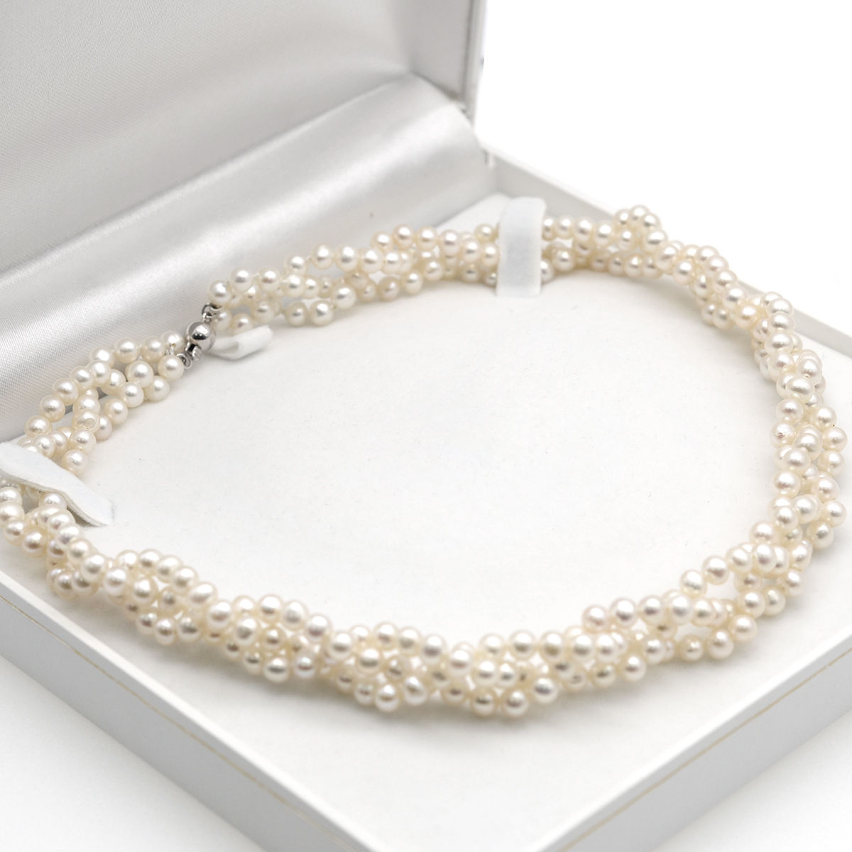 淡水珍珠配925純銀頸鏈