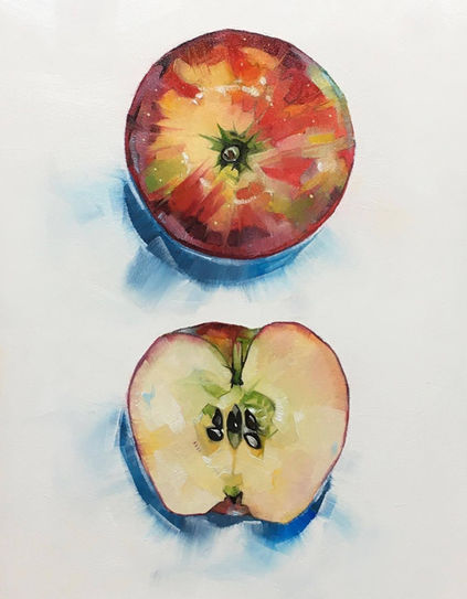 Red Apple Oil Painting