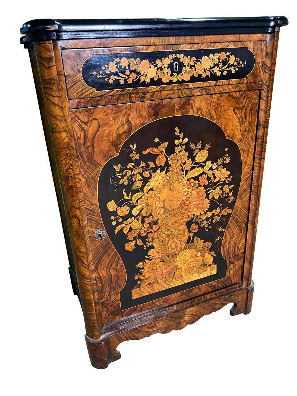 Thumbnail: Pair of Victorian Inlaid Cabinets, 19th Century