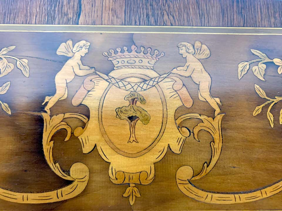 Thumbnail: 18th French Satinwood and Marquetry Inlaid Desk