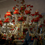 Thumbnail: 19th Century Murano Glass Rezzonico Style Chandelier with Red Roses