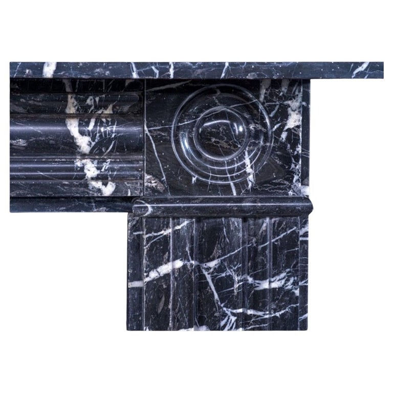 Thumbnail: Regency style solid marble fireplace