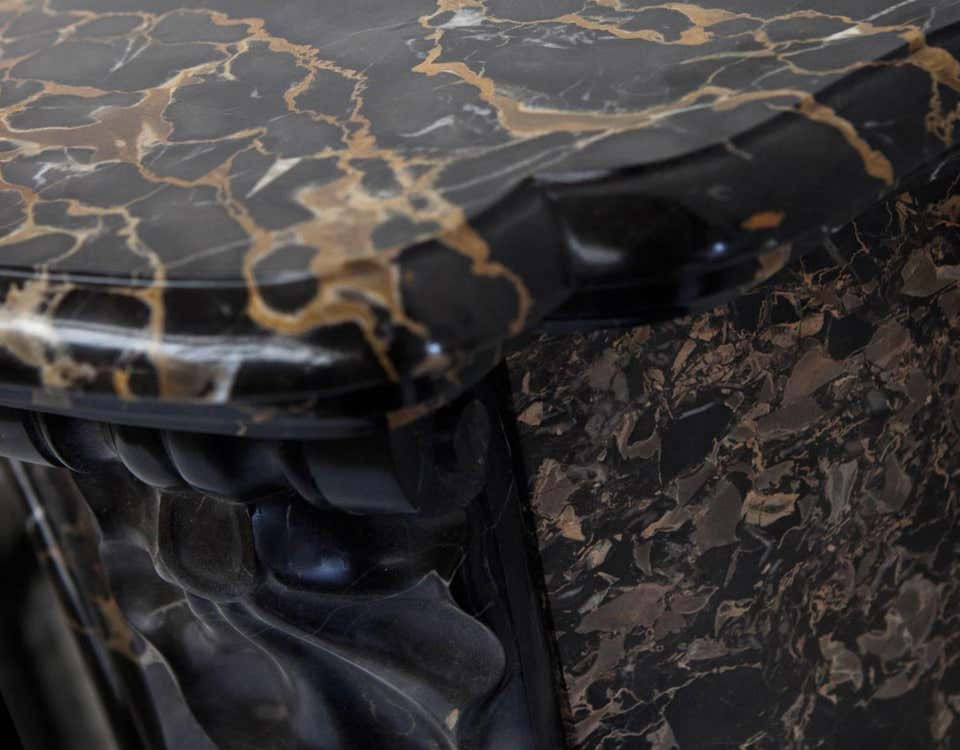 Thumbnail: Louis XV Potoro Marble Fireplace Mantel