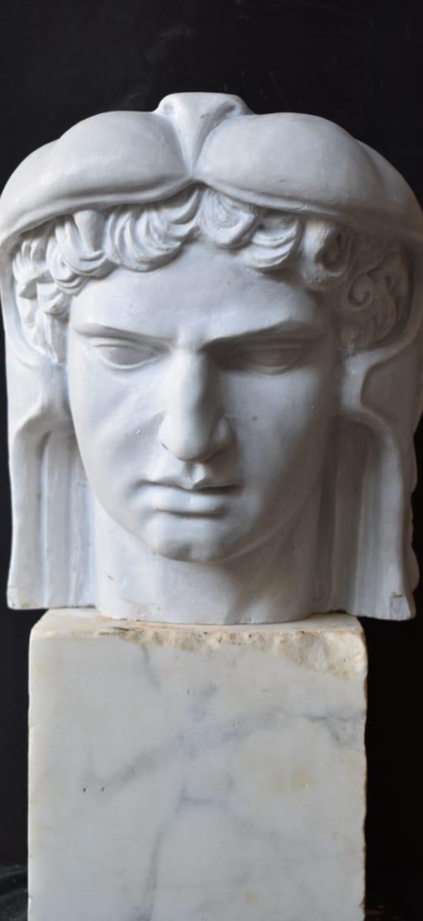 Thumbnail: Mithridates Bust Sculpture – 20th Century, Solid Marble, Hand-Carved