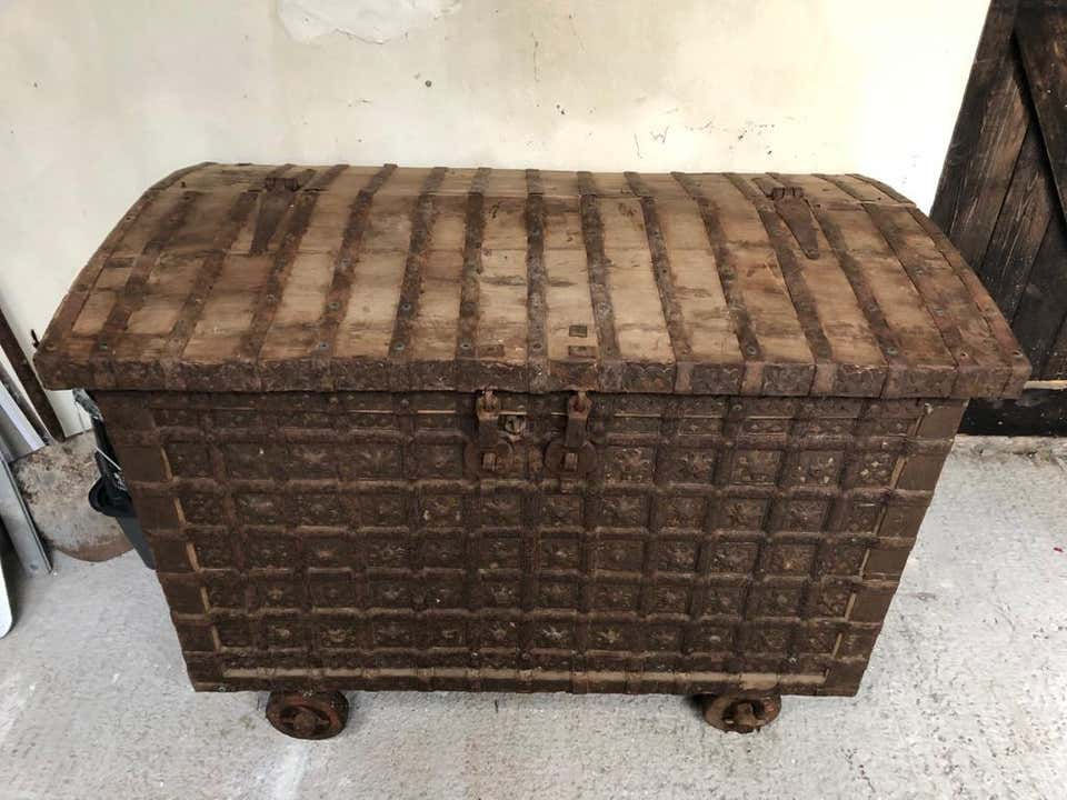 Thumbnail: 19th Century Indian Hardwood Travel Box