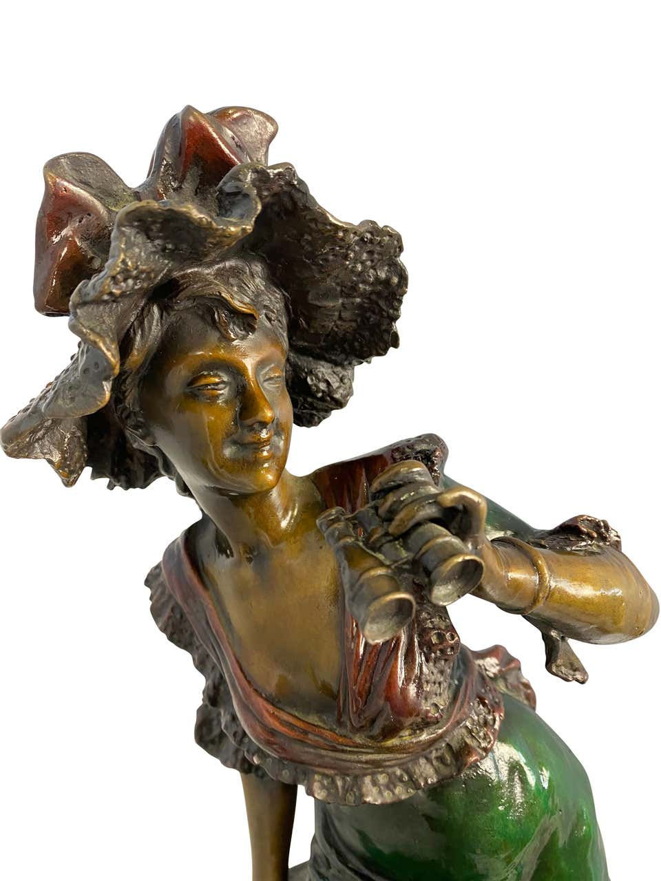 Thumbnail: Bronze Lady, Signed 'Louis Hottot', 20th Century