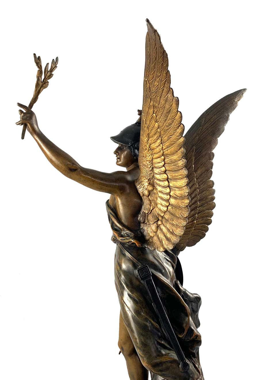 Thumbnail: 19th Century French Spelter Statue of Victory, Circa 1900, inscribed La Victoire