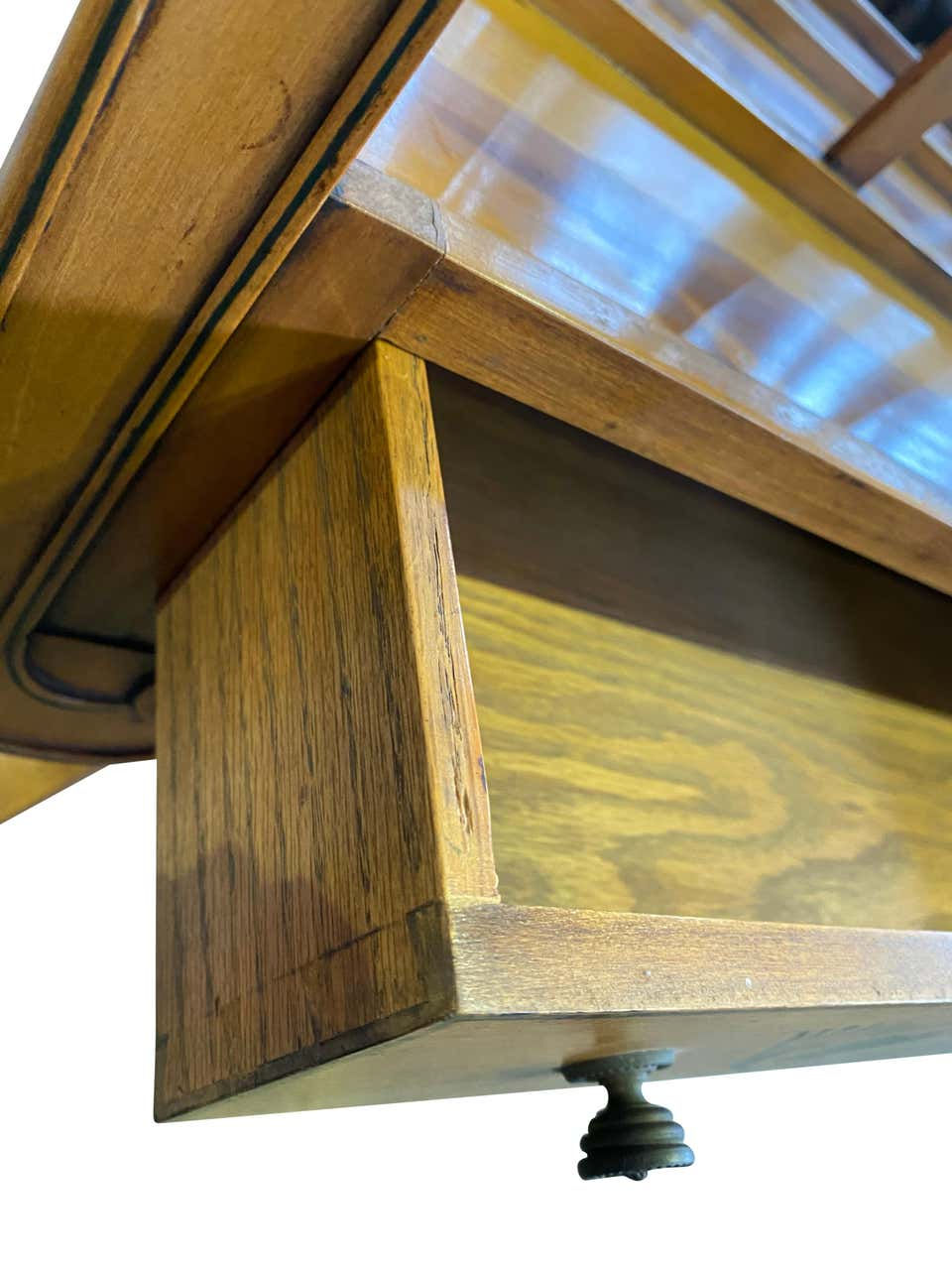 Thumbnail: Regency Satinwood Sheraton Styled Newspaper Rack, 20th Century