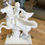 Thumbnail: Exquisite Hand-Carved White Marble Sculpture of Pegasus and Rider