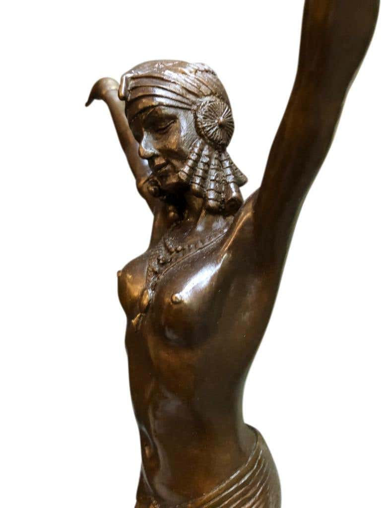Thumbnail: Art Deco Style Bronze Ballerina on Marble Base, Artist J.B Deposee