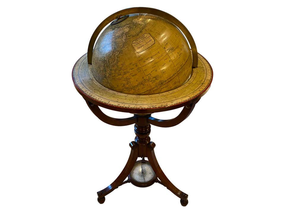 Thumbnail: 19th Century English Globe by Renowned Cartographers John Newton and Son