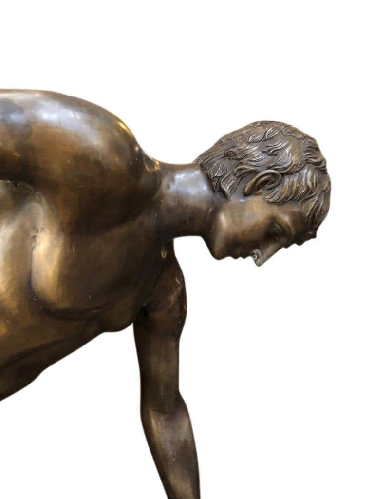 Thumbnail: Life-Size Bronze Greek Discus Olympian Statue, 20th Century