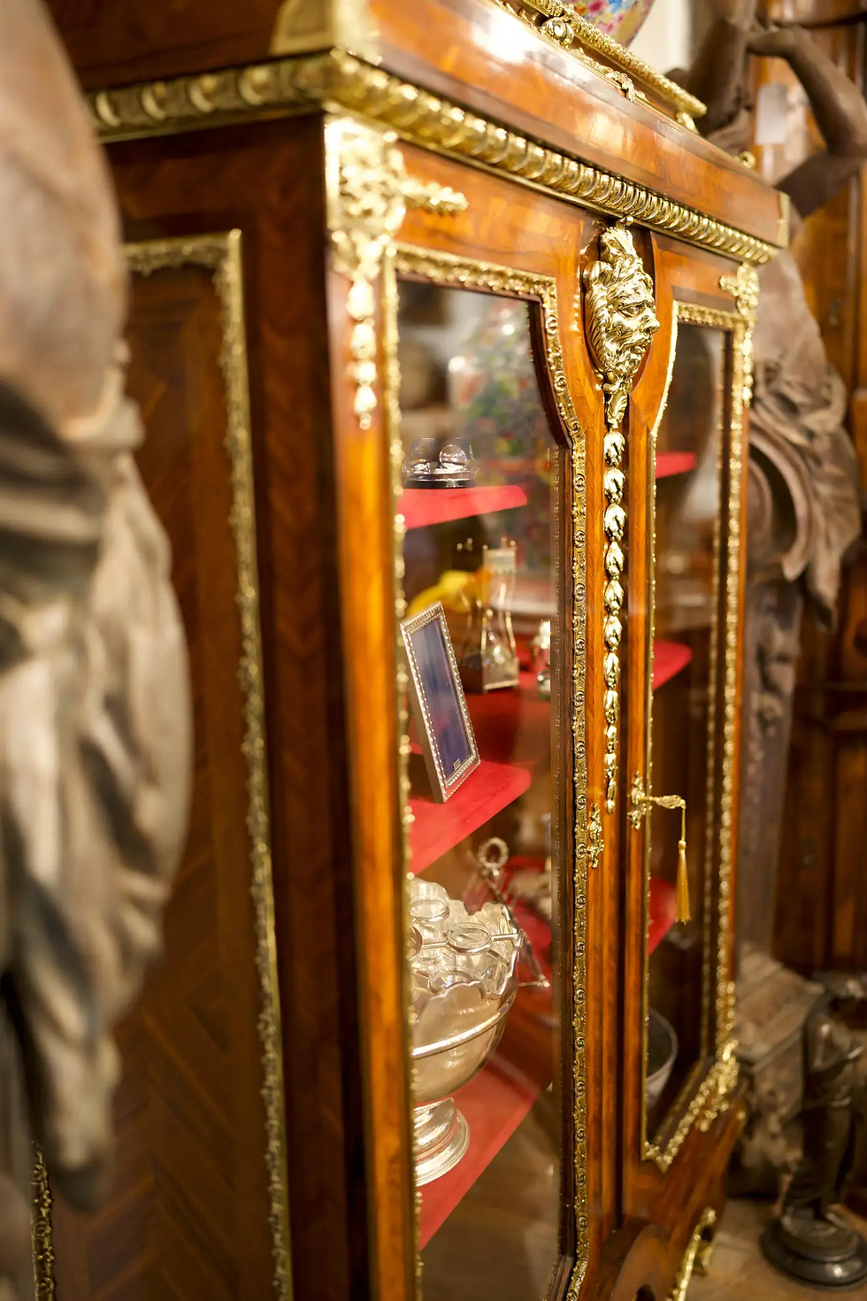 Thumbnail: 18th Century Ormolu Mounted French Kingwood Cabinet/Vitrine