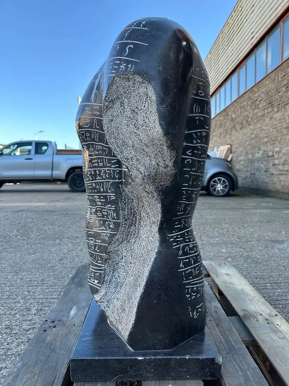 Thumbnail: Ancient Egyptian ‘Magical Statue’ Solid Marble Bust Sculpture, 21st Century