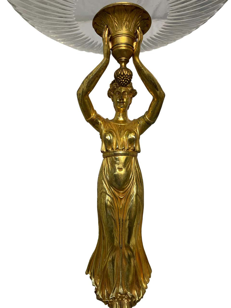 Thumbnail: Golden Pair of Allegorical Tazzas, 20th Century