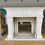 Thumbnail: Refined Neoclassical Hand-Carved White Marble Composite Fireplace Mantle