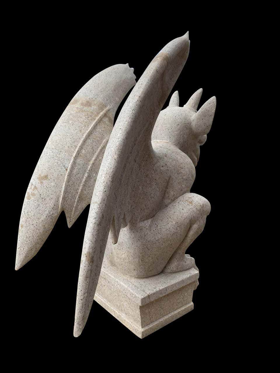 Thumbnail: Large 20th Century Granite Gargoyle